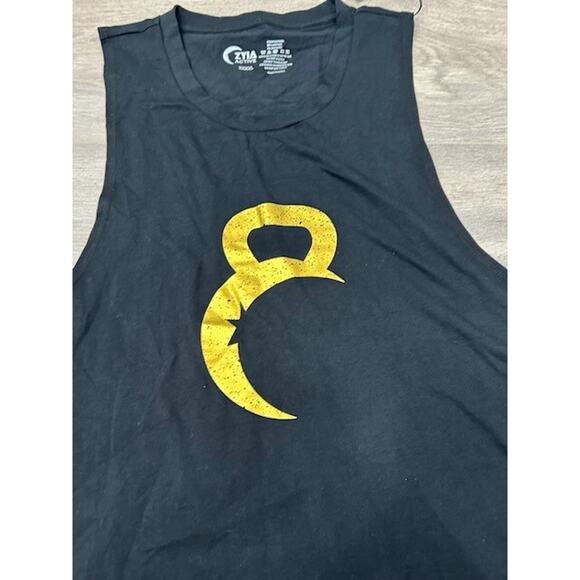 NWT Zyia Active Womens Gold Kettle Moon Tank Top Workout Gym Black Size XXXXL - Picture 3 of 7